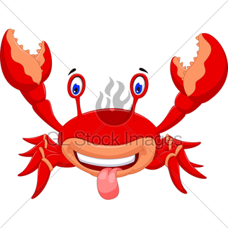 325x325 Cartoon Cute Crab Gl Stock Images