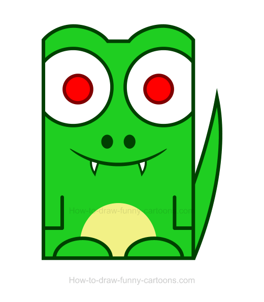 520x595 Crocodile Clipart 2