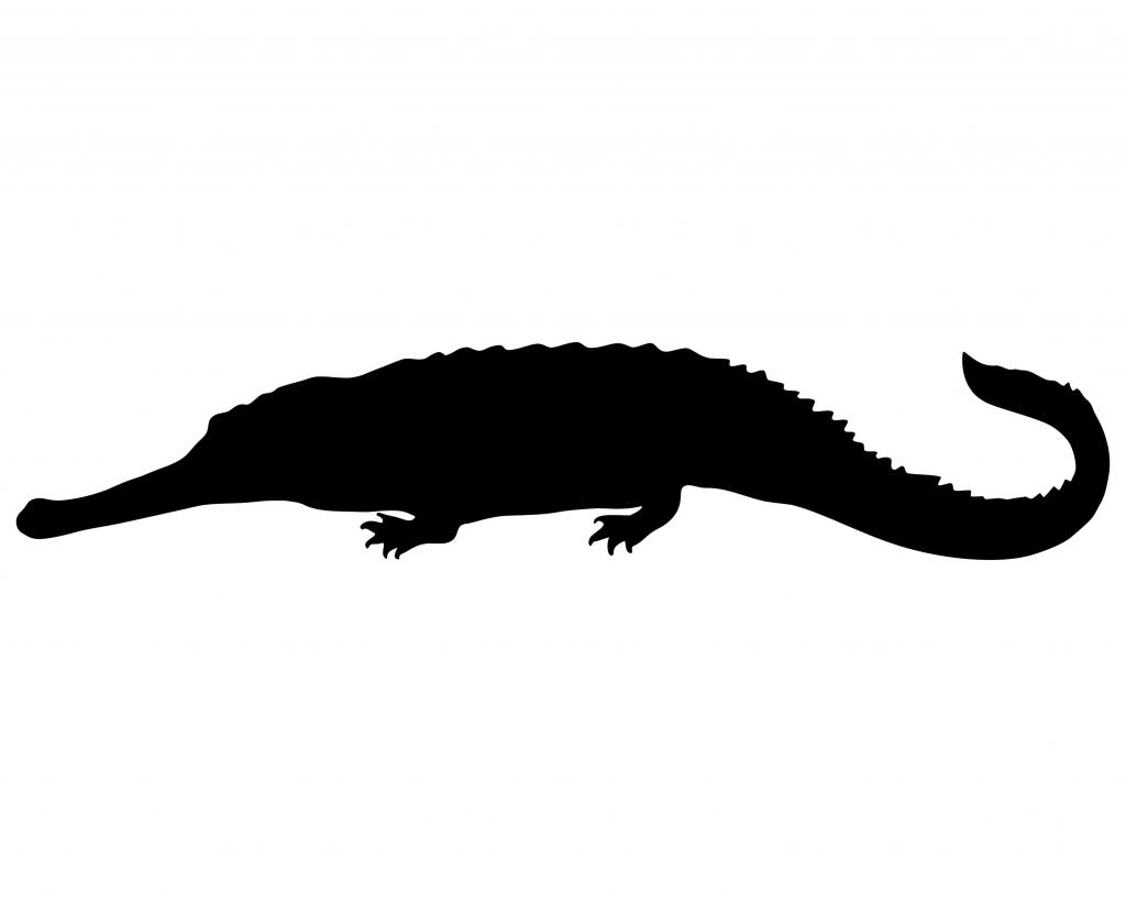 1024x819 Crocodile Silhouette Clip Art