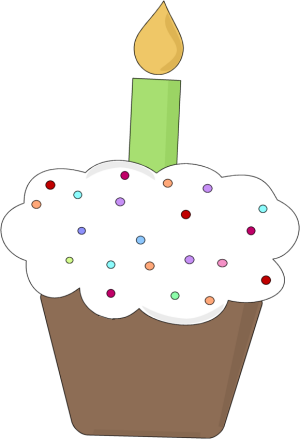 300x439 Cute Cupcake Clip Art