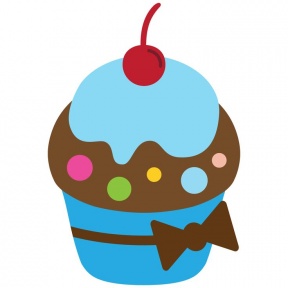 288x288 Turquoise Cupcakes With Lemonade Clipart