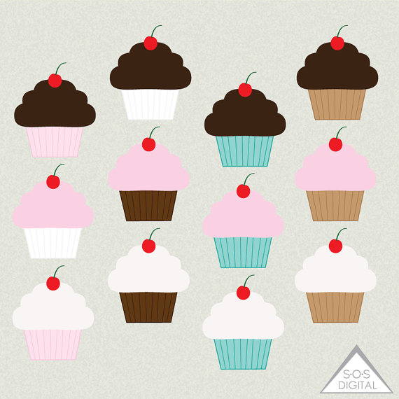 570x570 Cupcake Clipart, Cute Cupcakes, Chocolate Cupcake, Strawberry
