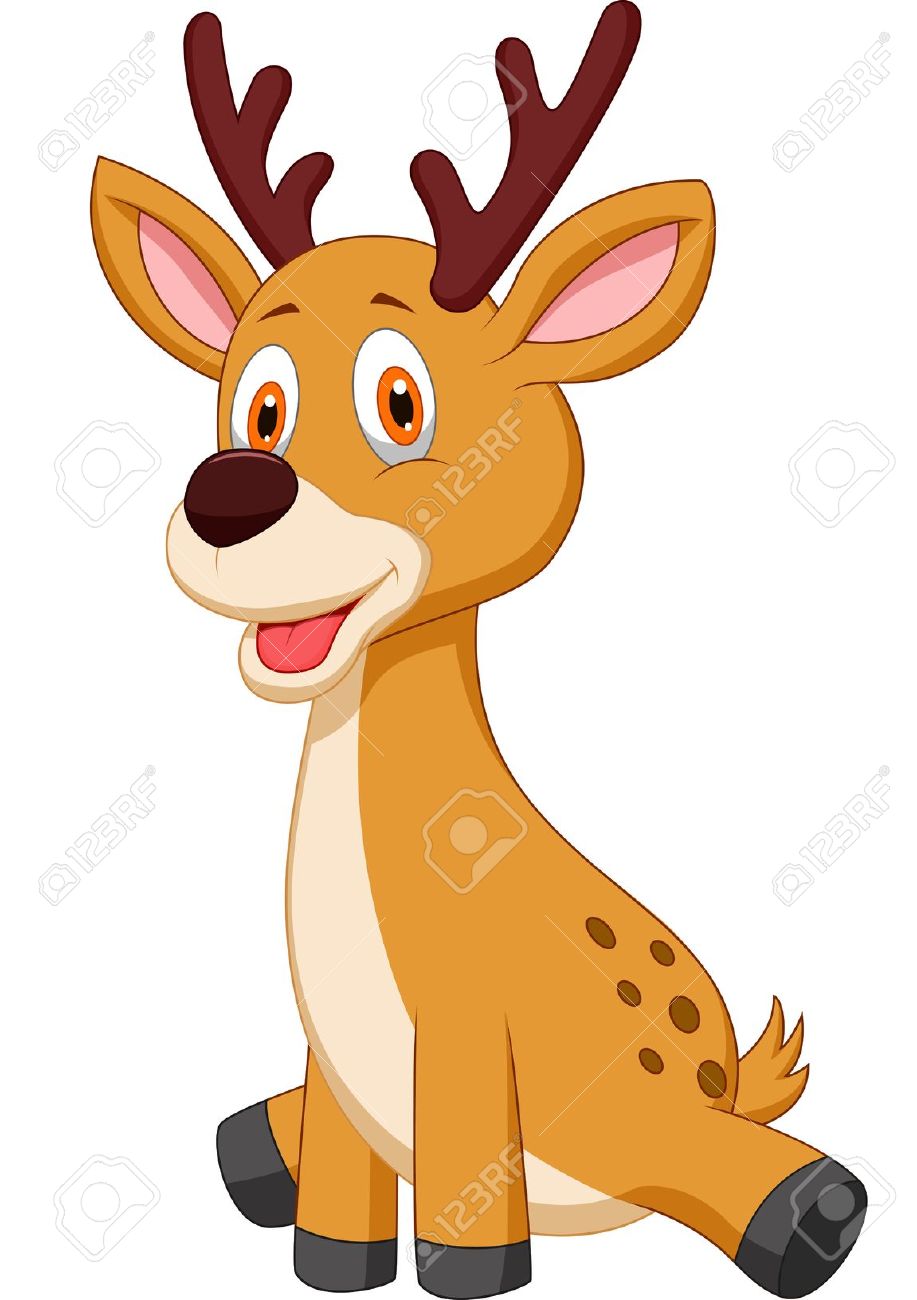 917x1300 Cute Deer Cartoon Nursery Deer Cartoon