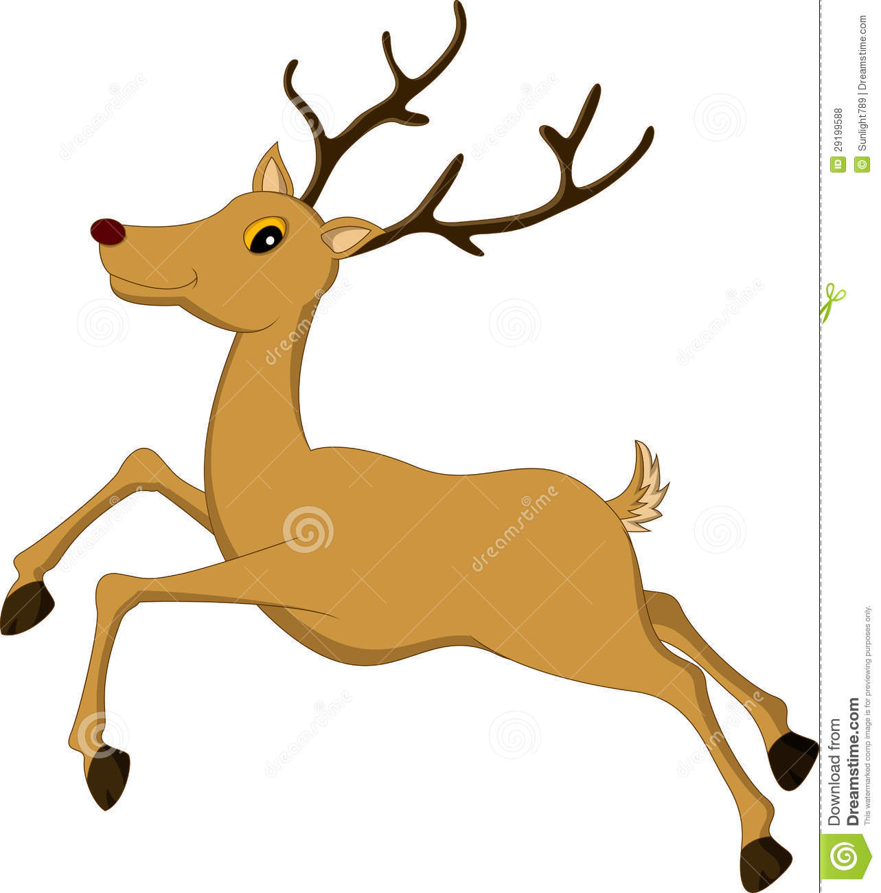 1283x1300 Deer Running Clipart