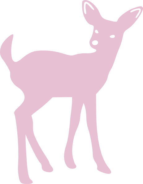 462x597 Pink Cute Deer Clip Art