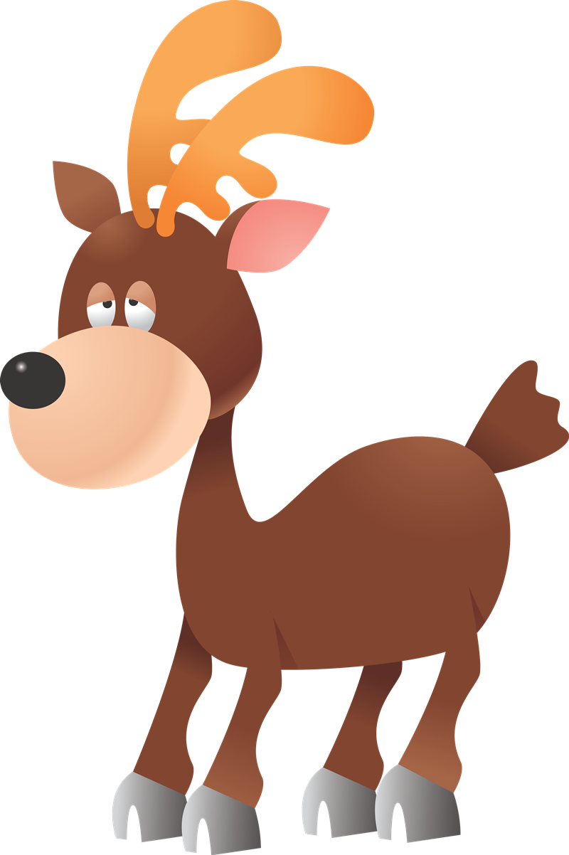 800x1202 Cartoon Deer Clipart