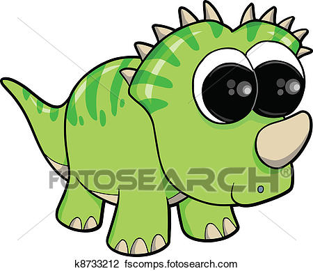 450x389 Clipart Of Super Cute Dinosaur Animal Vector K8733212