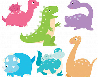 Cute Dinosaurs Clipart | Free download on ClipArtMag