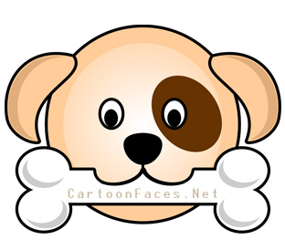 312x263 Cute Dog Face Clip Art