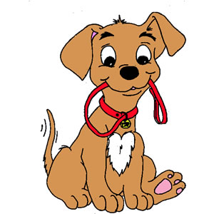 300x300 Free Cute Dog Clipart Image