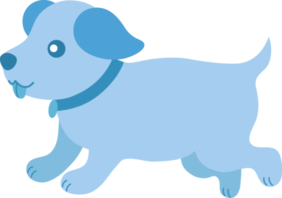 550x387 Cute Blue Puppy Running
