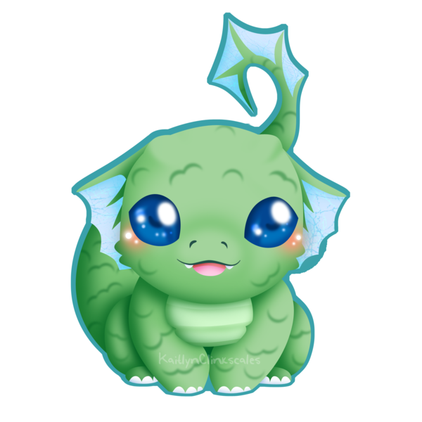 600x600 Little Cute Dragon Clipart