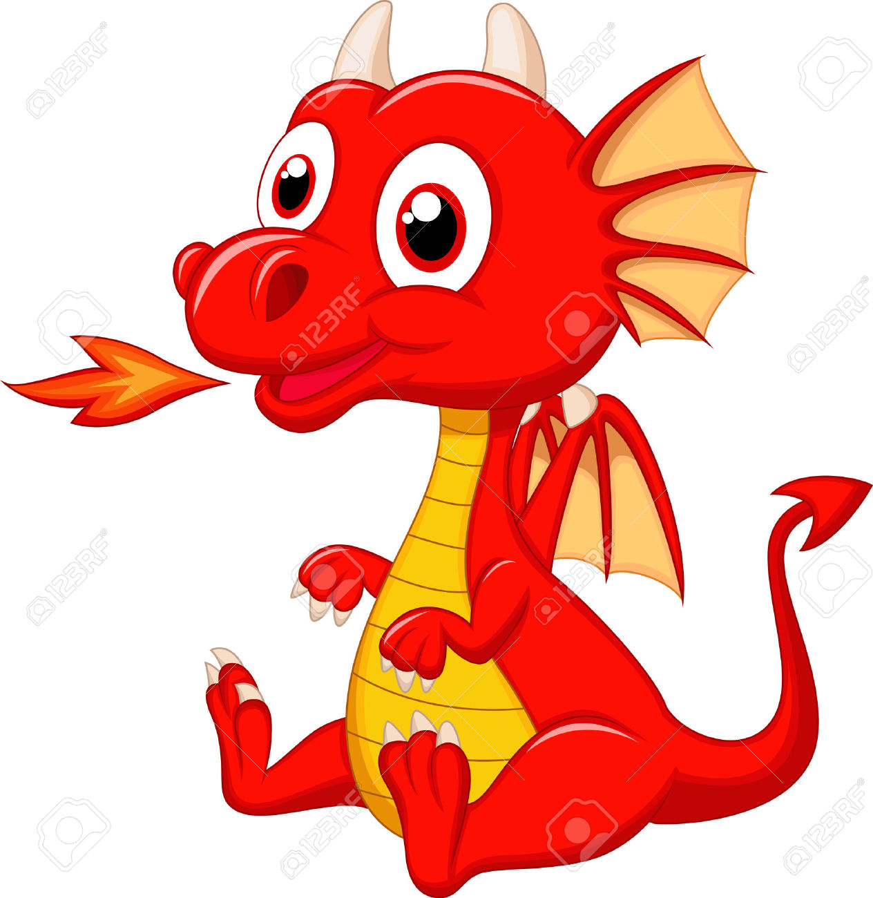 1264x1300 Red Dragon Clipart