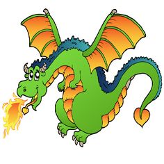 236x236 Dragon Clipart Free Funny Dragons With Flames Cartoon Clip Art