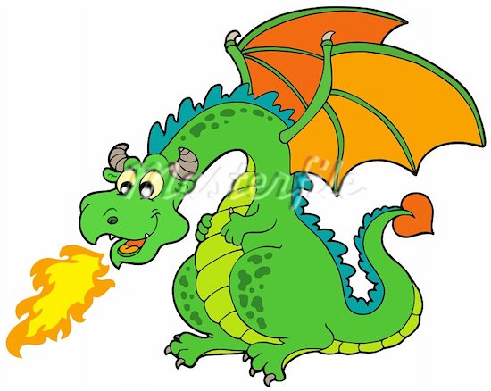 550x438 Cute Dragon Clipart