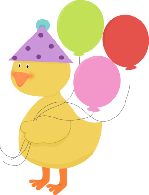 306x400 Birthday Party Duck Clip Art