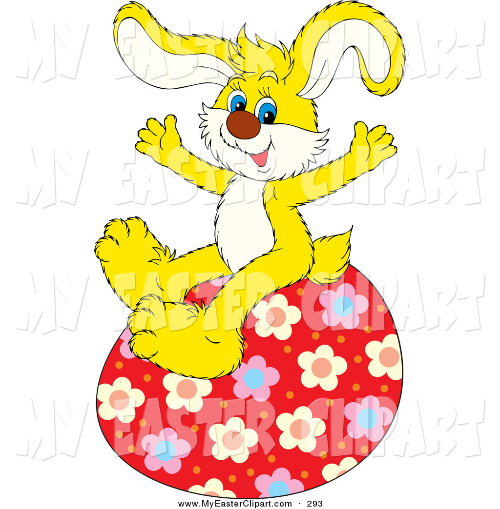 1024x1044 Clip Art Of A Cute And Energetic Yellow Bunny Rabbit Sitting