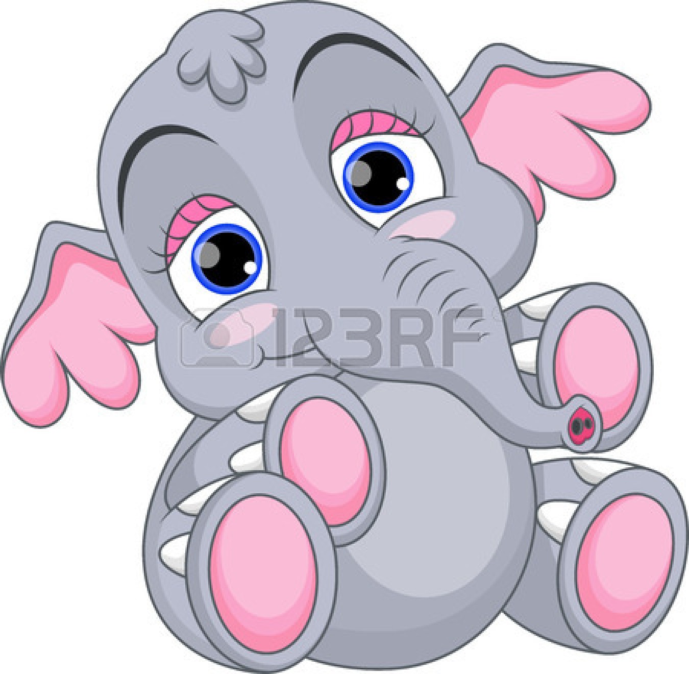 1350x1320 Cute Baby Elephant Cartoon Elephant Baby Elephants