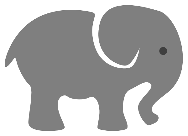 600x436 Baby Elephant Clipart Collection