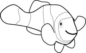 298x183 Fish Black And White Cute Fish Clip Art Black And White Free
