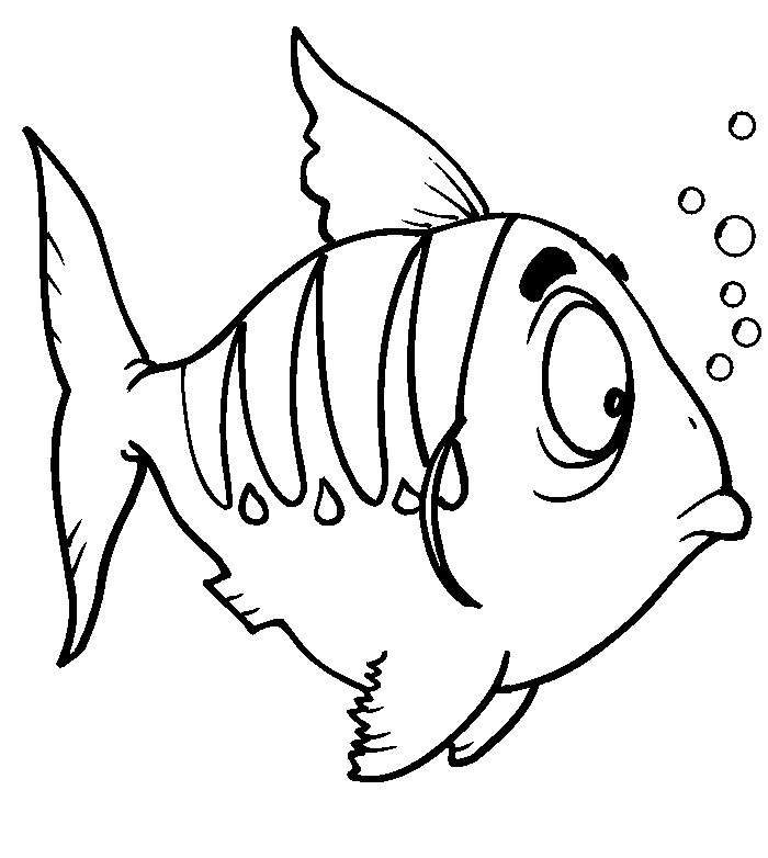 700x782 Cute Fish Coloring Pages