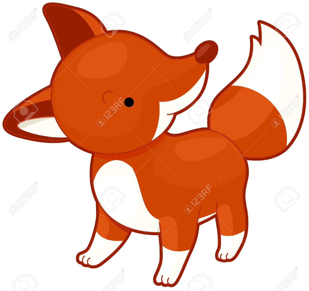 1300x1227 Red Fox Clipart Cute