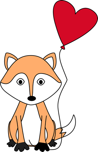 324x500 Valentine's Day Clipart Fox