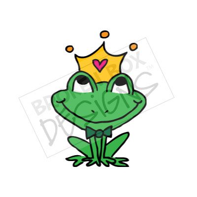 400x400 Cute Frog Prince Clipart
