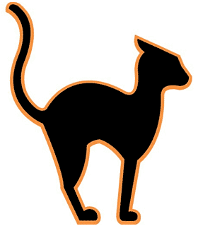 280x320 Tail Clipart Halloween Cat
