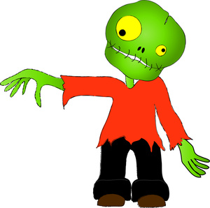 300x298 Zombie Costume Clipart Image