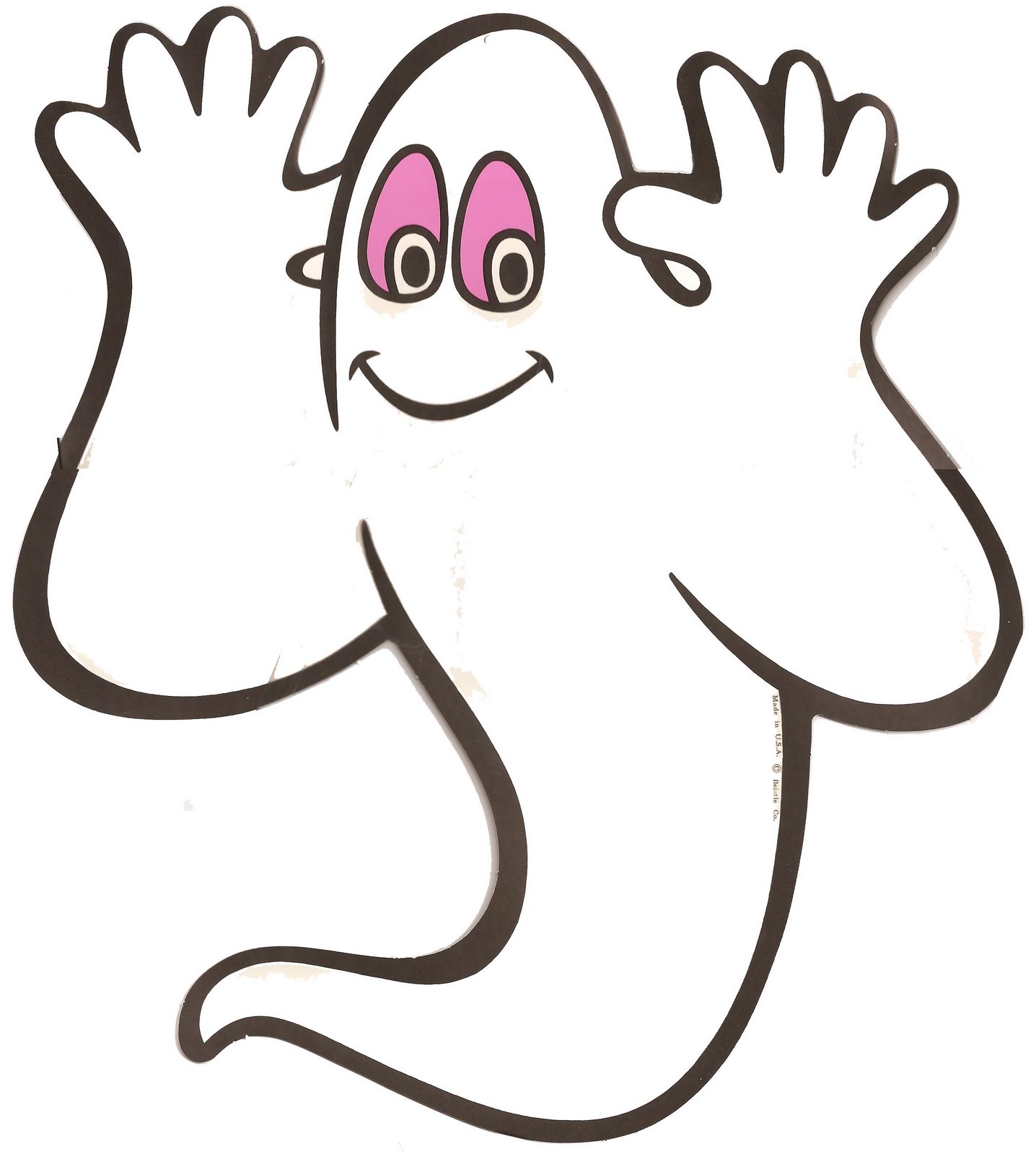 1436x1600 Halloween Happy Ghost Clipart