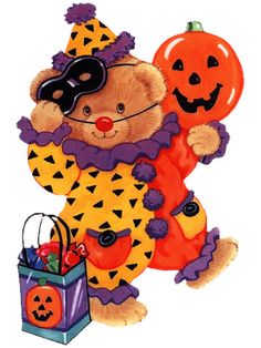 236x314 Halloween, Cute Witch, Ghost And Pumpkins, Clip Art Clip Art