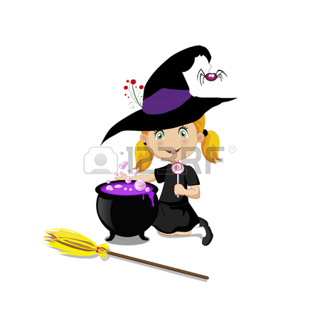 450x450 709 Baby Witch Cliparts, Stock Vector And Royalty Free Baby Witch