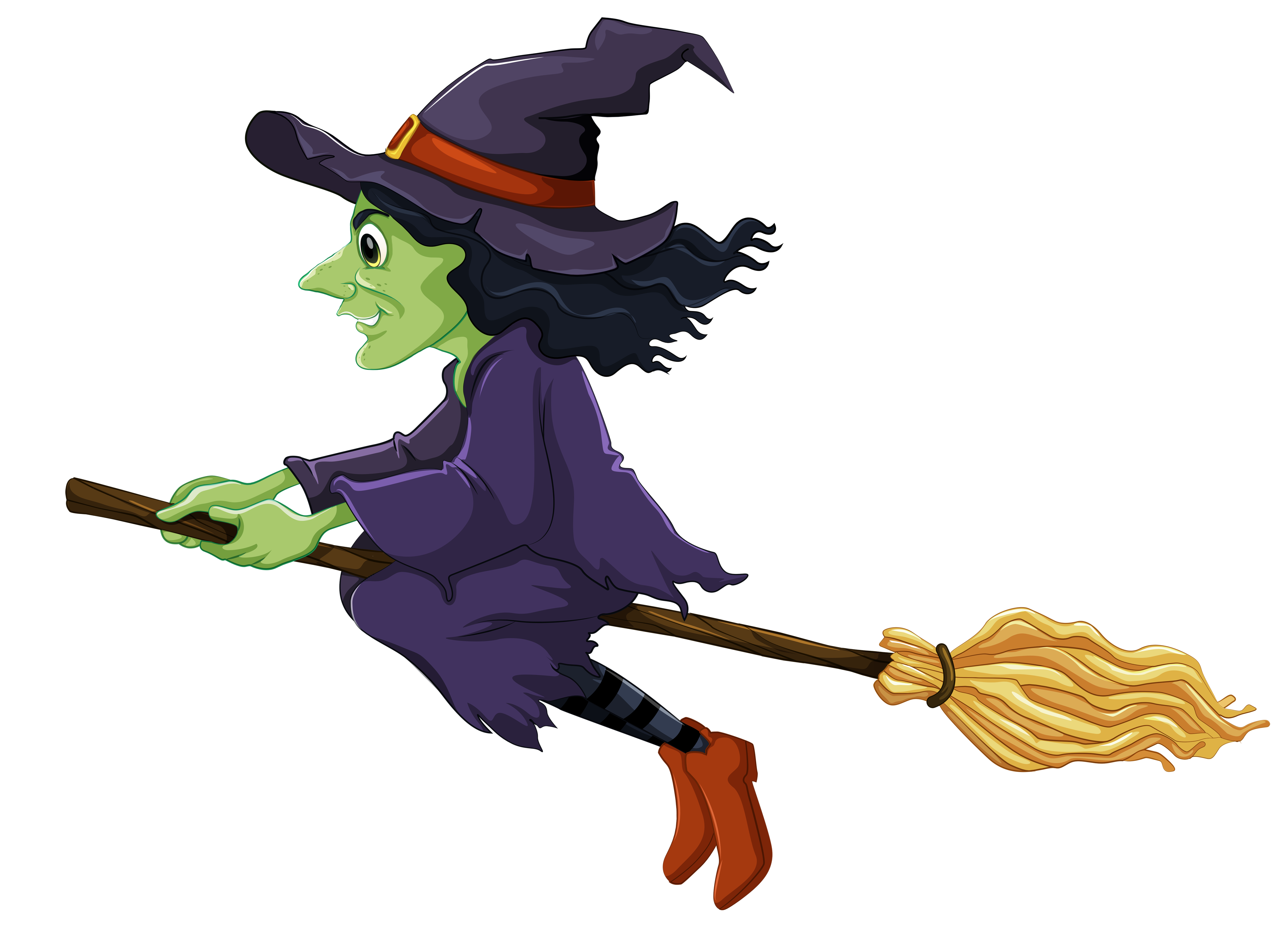 5000x3633 Clipart Witch
