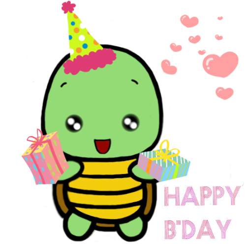 500x495 Happy Birthday With Cute Turtle. Free Happy Birthday Ecards 123