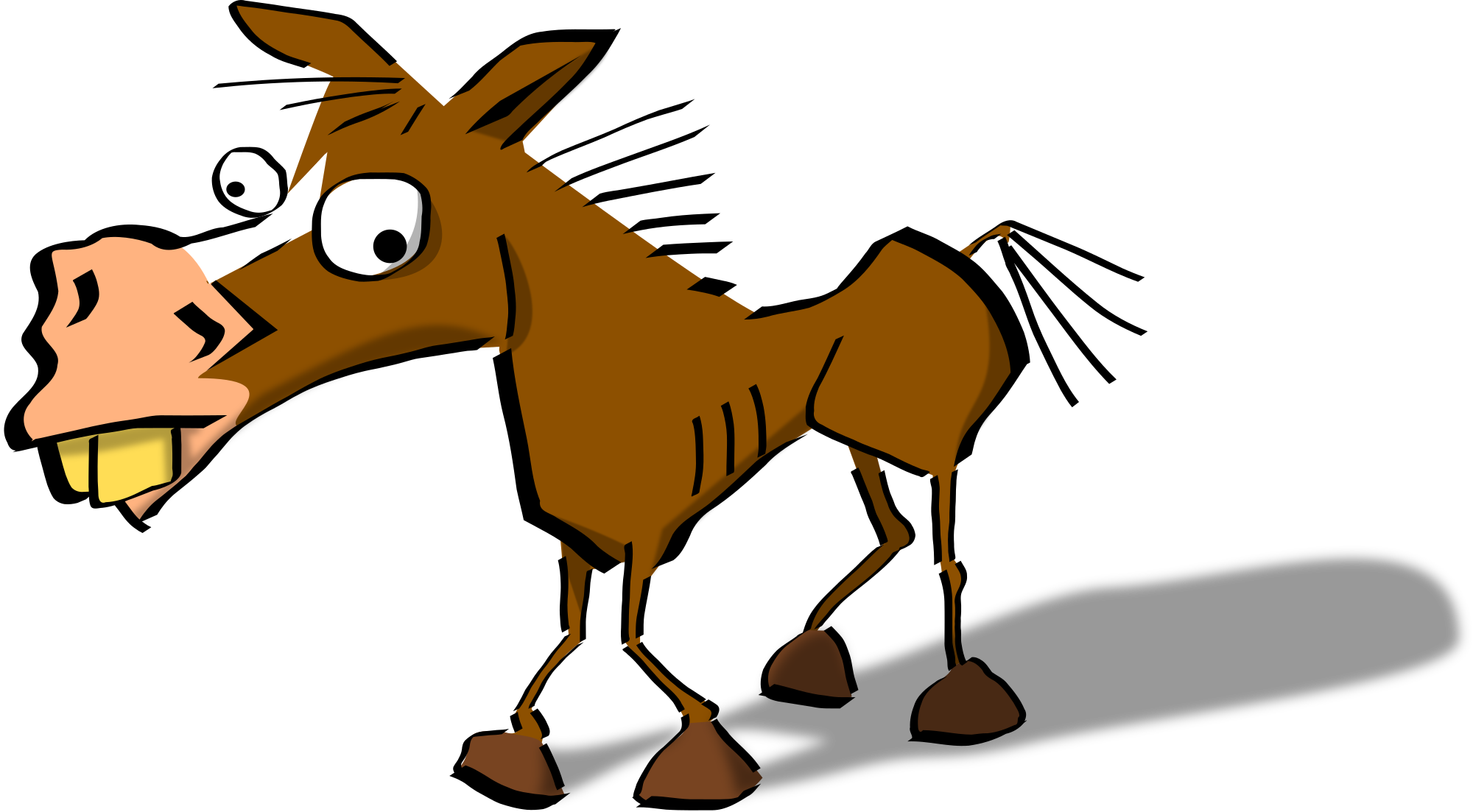 2000x1103 Free Crazy Funny Horse Clipart Clipart And Vector Image
