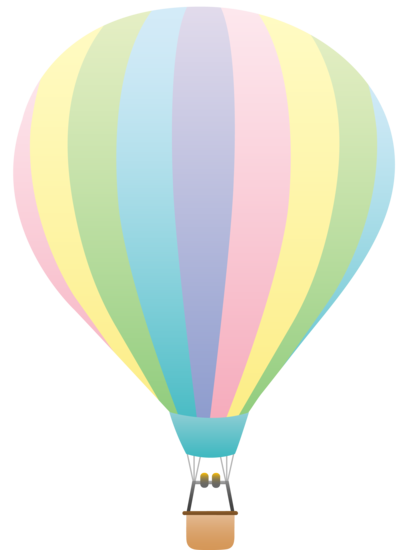 407x550 Pastel Rainbow Hot Air Balloon Hot Air Balloons
