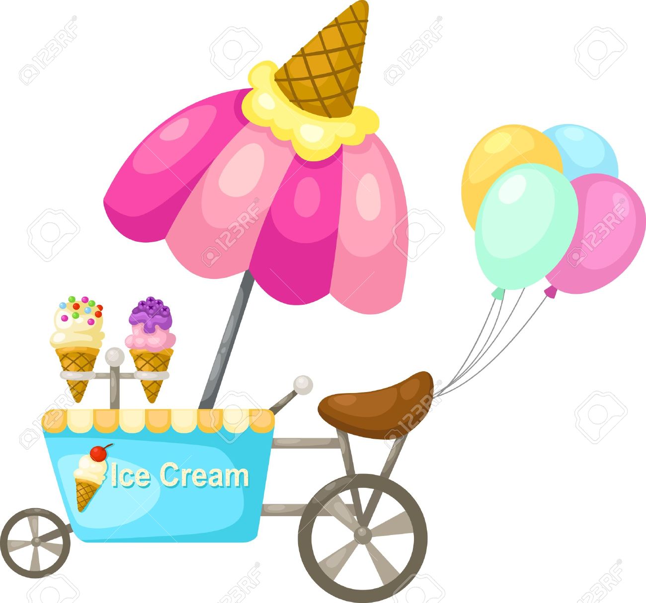 1300x1215 Ice Cream Cart Clipart 101 Clip Art