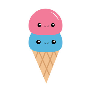 300x300 Banner Of An Ice Cream With Ice Cream Cone Picture And Colorful