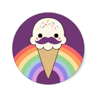 324x324 Cute Ice Cream Stickers Zazzle.co.uk