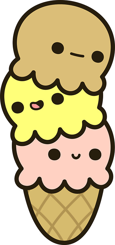 378x800 Cute Ice Cream Stickers By Peppermintpopuk Redbubble