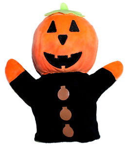 261x300 Halloween Jack O Lantern Pumpkin Hand Puppet, 8 Plush Cute