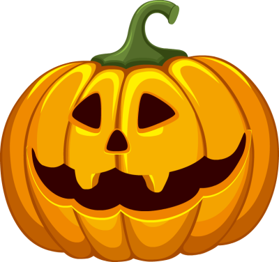 400x376 Creepy Jack O Lantern Clipart