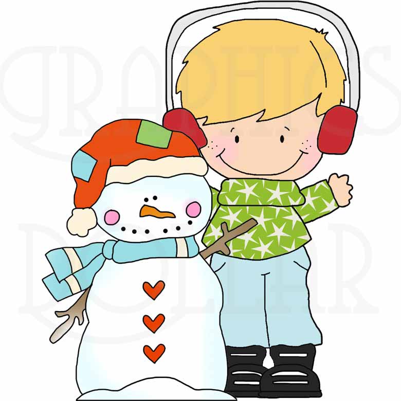780x780 Cute Snowman Kids Clip Art