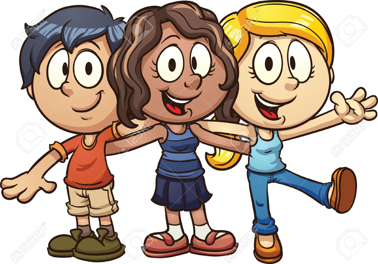1300x909 Cute Cartoon Kids Vector Clip Art Illustration With Simple