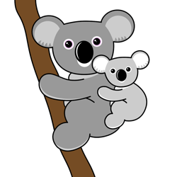 250x250 Koala Bear Clipart