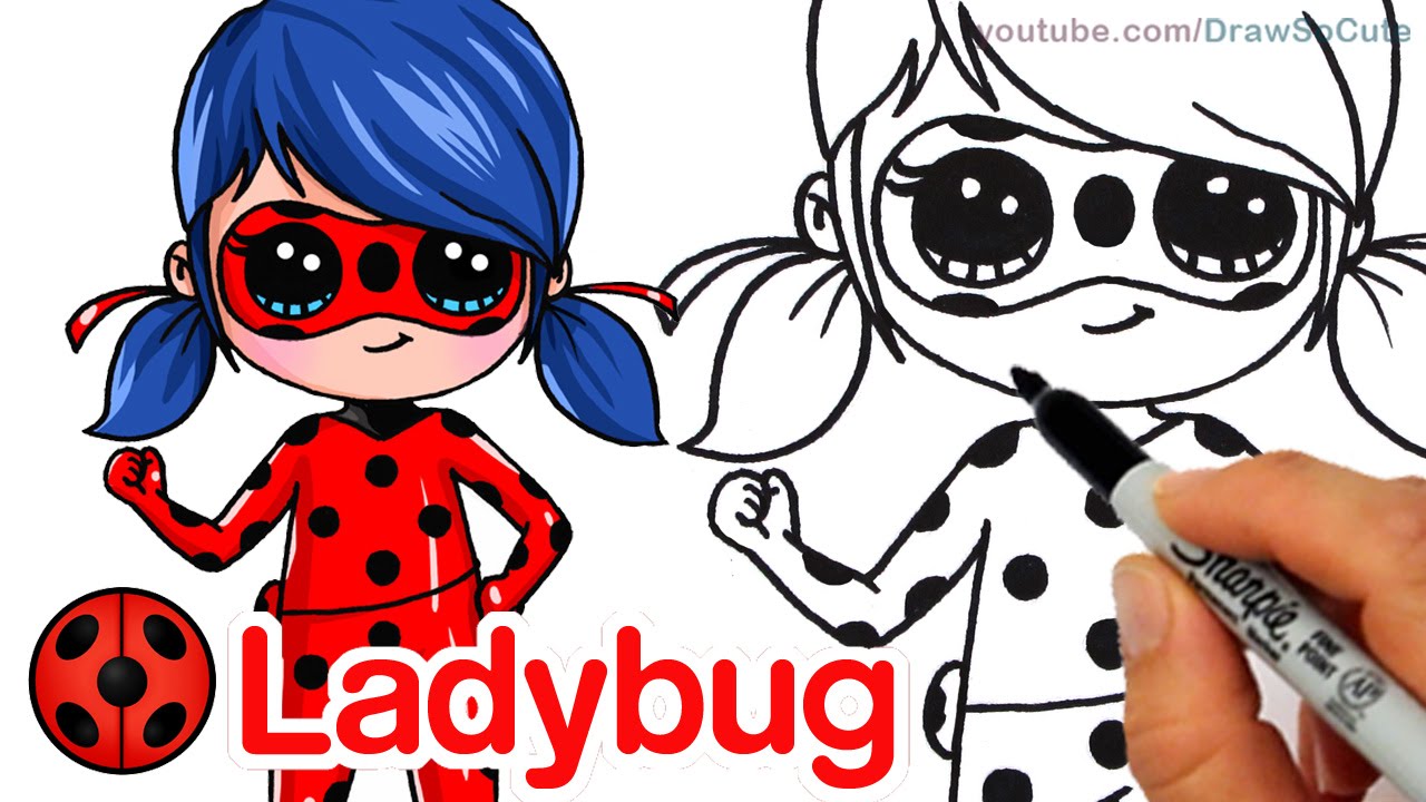 1280x720 How To Draw Miraculous Ladybug Step By Step Chibi