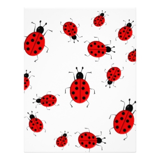 324x324 Cute Ladybug Letterhead Zazzle