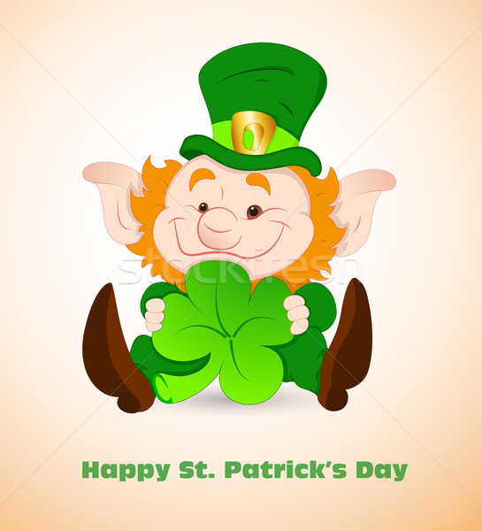 545x600 Cute Leprechaun Illustration Vector Illustration Indiwarm