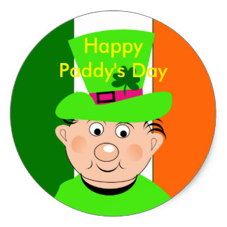324x324 Funny Cute Irish Leprechaun Stickers Zazzle
